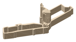 Dunfermline Palace, the silhouette LookUp draws on the map