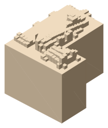 Elcho Castle, the silhouette LookUp draws on the map