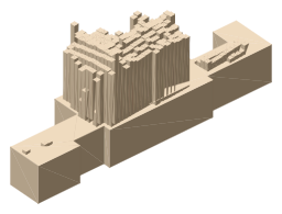 Delgatie Castle, the silhouette LookUp draws on the map