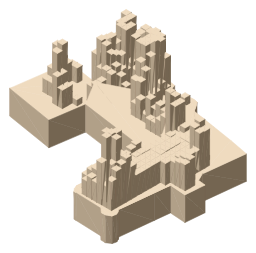 Kirkwall Earl's Palace, the silhouette LookUp draws on the map