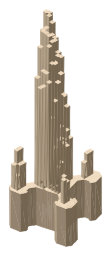 Scott Monument, the silhouette LookUp draws on the map