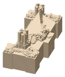 Modern Two, the silhouette LookUp draws on the map