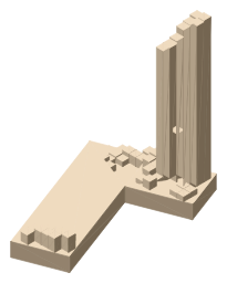 Smailholm Tower, the silhouette LookUp draws on the map