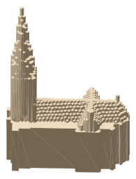 St Paul's Cathedral, Dundee, the silhouette LookUp draws on the map