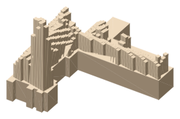 Cathedral of The Isles, the silhouette LookUp draws on the map