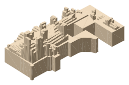 Lauriston Castle, the silhouette LookUp draws on the map