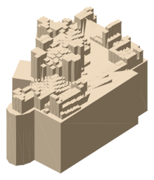 Airth Castle, the silhouette LookUp draws on the map