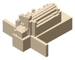 Rosslyn Chapel, Roslin, the silhouette LookUp draws on the map