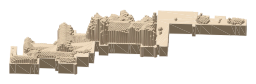 Blair Castle, the silhouette LookUp draws on the map