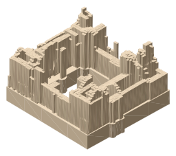 Linlithgow Palace, the silhouette LookUp draws on the map
