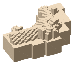 Hill House, the silhouette LookUp draws on the map