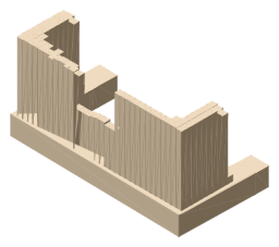 National Monument of Scotland, the silhouette LookUp draws on the map