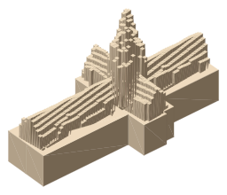 St Magnus Cathedral, Kirkwall, the silhouette LookUp draws on the map