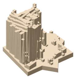 Braemar Castle, the silhouette LookUp draws on the map