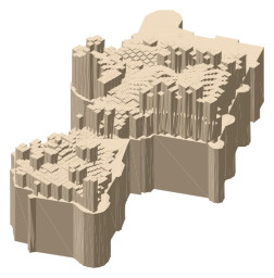 Culzean Castle, the silhouette LookUp draws on the map