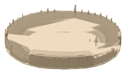 California Memorial Stadium, the silhouette LookUp draws on the map