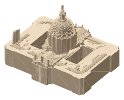 San Francisco City Hall, the silhouette LookUp draws on the map