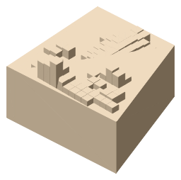 Pink Triangle Park, the silhouette LookUp draws on the map