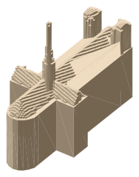 Grace Cathedral, the silhouette LookUp draws on the map
