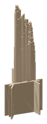 Sutro Tower, as LookUp draws it