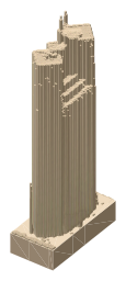 345 California Center, the silhouette LookUp draws on the map