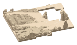 Oakland Museum of California, the silhouette LookUp draws on the map