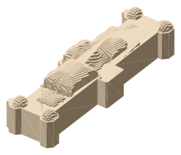 Belvedere, the silhouette LookUp draws on the map